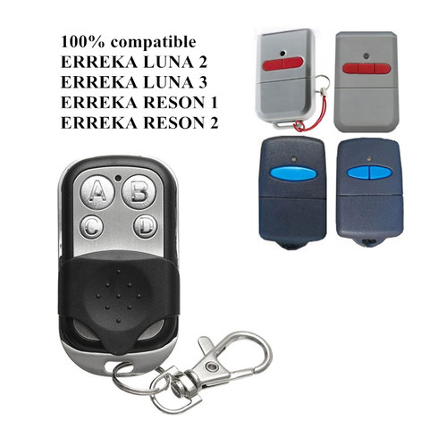 Control remoto para puerta de garaje, control remoto para puerta de garaje, alta calidad, 433,92 Mhz, Compatible con ERREKA LUNA /ERREKA RESON1 / ERREKA RESON2 ► Foto 1/6