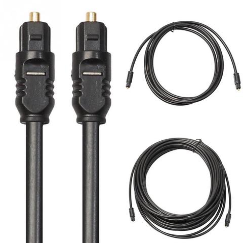 Digital Cable de sonido óptico Toslink chapado en oro 1m 1,5 m 2m 3 m 5m SPDIF MD DVD chapados en oro Cable ► Foto 1/6