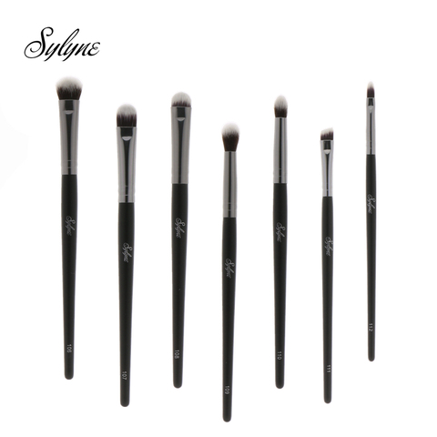 Sylyne pinceles de maquillaje profesional de alta calidad completa ceja sombra de ojos Blender cepillo kit herramientas accesorios. ► Foto 1/5