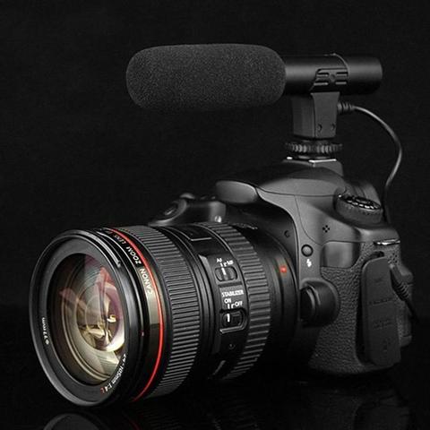 MIC-01-Micrófono de cámara SLR, dispositivo de grabación estéreo profesional para cámara Digital DV ► Foto 1/6