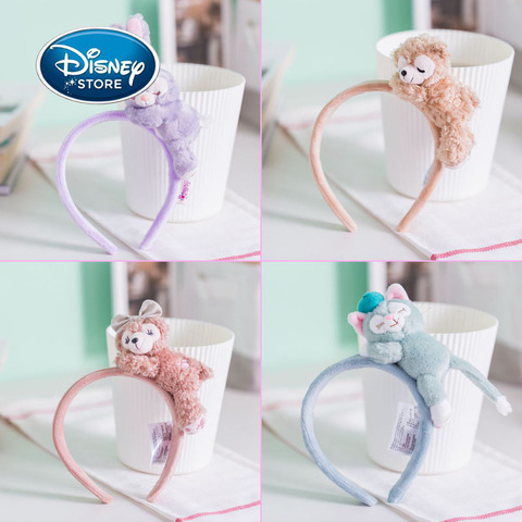 Disney orejas 3D oso Duffy Shirley Stella diadema de muñecas de peluche accesorios para el cabello horquilla chica belleza diadema de juguete regalos de cumpleaños ► Foto 1/6