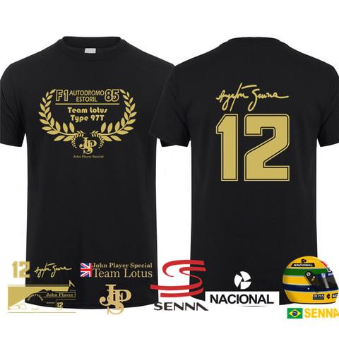 Camiseta de Ayrton Senna para hombre, Camisa de algodón de manga corta, divertida, fresca, nueva ► Foto 1/6