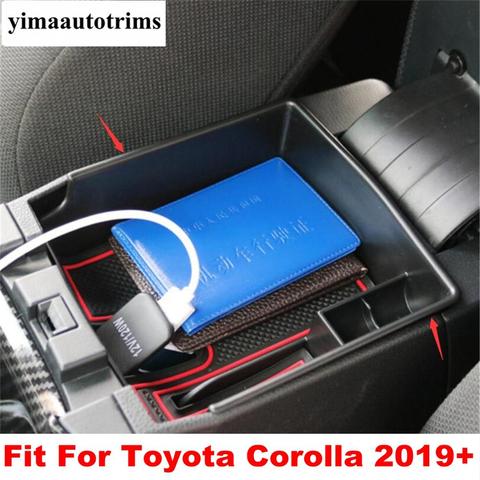 Medio reposabrazos caja de almacenamiento secundario Central teléfono titular contenedor bandeja recorte cubierta accesorios para Toyota Corolla 2022 - 2022 ► Foto 1/6