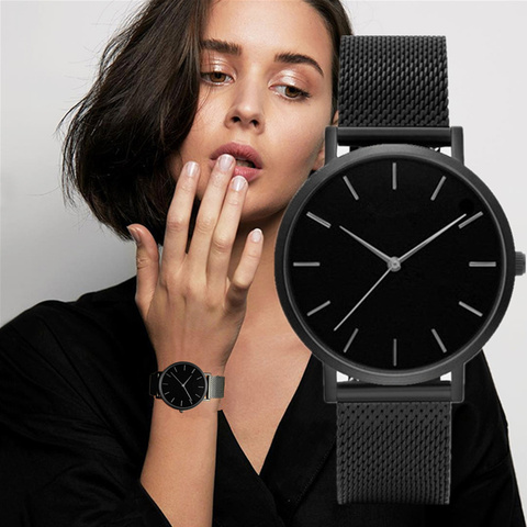 Reloj de pulsera de cuarzo para Mujer, cronógrafo de estilo nórdico, minimalista, a la moda ► Foto 1/6