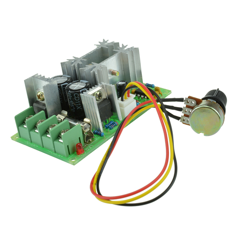 20A Universal DC 10V-60V PWM HHO RC controlador de velocidad del Motor Junta regulador Módulo de Control de interruptores 24V DC 12V 36V 48V 48V para ventilador ► Foto 1/6