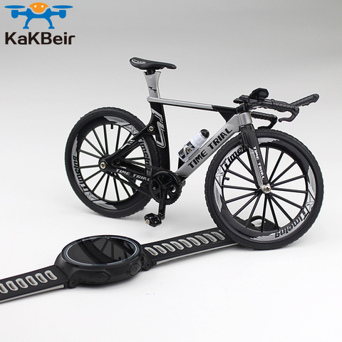 KaKBeir-mini bicicleta de aleación 1:10 de Metal fundido a presión, bicicleta de montaña de juguete, simulación de carreras, colección de juguetes para niños ► Foto 1/6