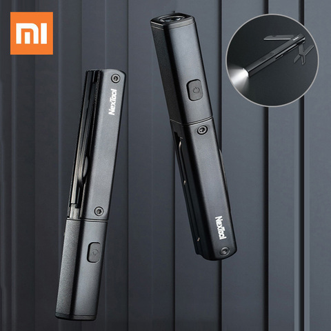 Xiaomi-herramientas multifuncionales NexTool 3 en 1, tijeras para linterna, cuchillo recargable por USB IPX4, herramientas para exteriores portátiles impermeables ► Foto 1/6