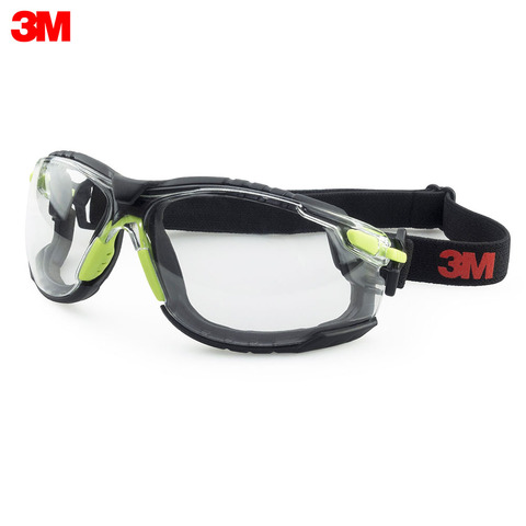 Gafas de seguridad S1201SGAFKT-EU 3M, protección de seguridad en el lugar de trabajo, suministros de seguridad, protección contra niebla y arañazos, gafas de protección abierta de policarbonato transparente ► Foto 1/3