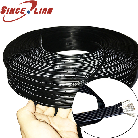 Alambre con recubrimiento de estaño, cable de alambre de silicona de 24 AWG, 2P 4P 5P, resistente al frío, cable paralelo de alta temperatura, cable de múltiples hilos cuerda ► Foto 1/6