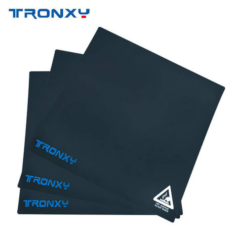 Tronxy-piezas de impresora 3D, cinta adhesiva negra de 220x220mm, 255mm x 255mm, 330x330mm, tamaño de cama impresa, accesorios adhesivos Heatbed ► Foto 1/6