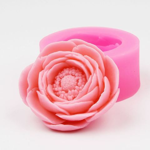 Molde de silicona con forma de flores para hacer jabón, molde de resina para hornear velas ► Foto 1/5