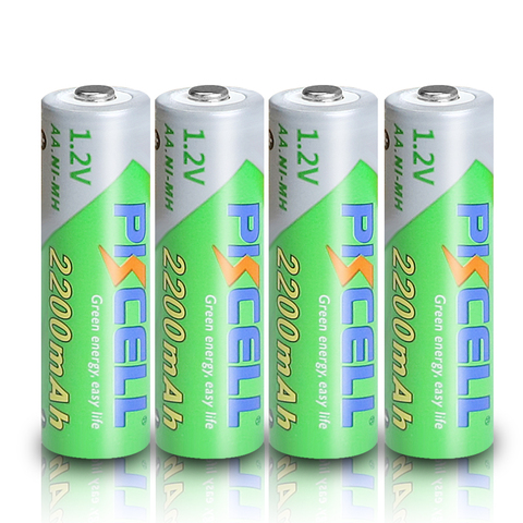 PKCEE-batería recargable AA para cámara, 2/4 Uds., 1,2 V, 2200mAh, LSD, batería de baja autodescarga, aa NIMH ► Foto 1/5