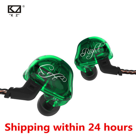 Auriculares KZ zsr en el oído, armadura equilibrada y dinámica, auriculares híbridos para juegos Hifi Bass, auriculares con cancelación de ruido ED12 ES4 ZS6 T2 ► Foto 1/6