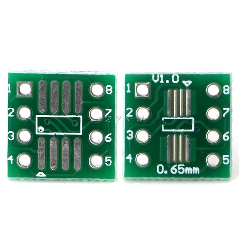 1 juego 10 Uds SOP8 SSOP8 TSSOP8 a DIP8 Adaptador convertidor interposición Moudle PCB Board ► Foto 1/6