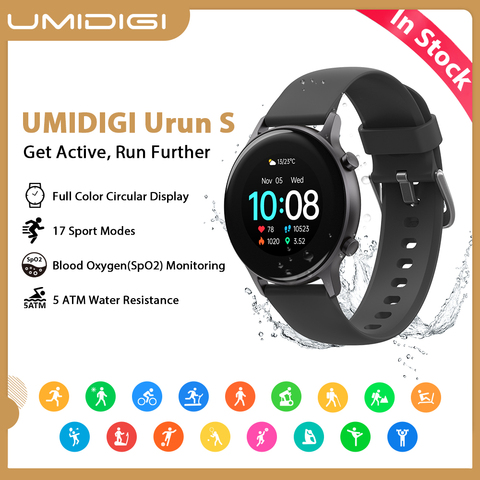 UMIDIGI-reloj inteligente Urun S, deportivo con control del ritmo cardíaco y del sueño, resistente al agua hasta 5atm, pantalla de 1,1 