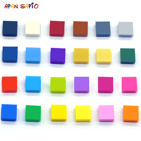 100 uds DIY figura de bloques de construcción ladrillos suave 1x1 24Color educativos creativos juguetes de tamaño para los niños Compatible con las marcas ► Foto 1/5