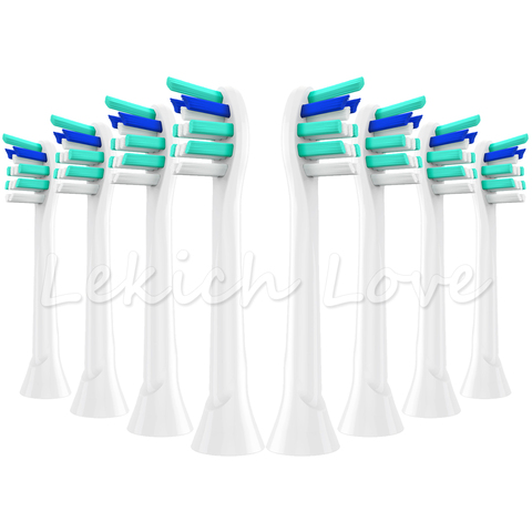 Cabezales de cepillo de dientes para Philips, cabezales de cepillos de dientes Sonicare aptos para HX9044 HX6064 HX6074 HX9024 HX6730 hx6062 HX6930, 8 Uds. ► Foto 1/6