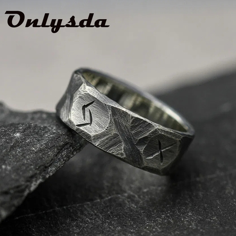 Anillo de nudos celtas de acero inoxidable vikingo hombres anillos de boda de la Trinidad nórdica correa para mujer promesa regalo de fiesta, joyería OSR708 ► Foto 1/4