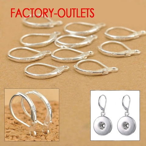 Accesorios para pendientes de plata de ley 100, componentes de joyería a la moda, DIY, 925 Uds., precio de fábrica, venta al por mayor ► Foto 1/1