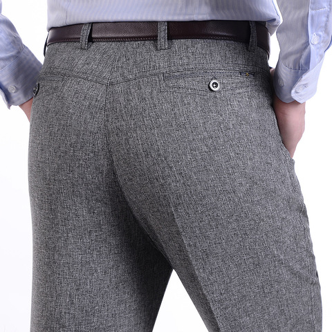MRMT-Pantalones finos y sueltos para hombre, calzas de cintura alta, informales, para hombre de mediana edad, 2022 ► Foto 1/5