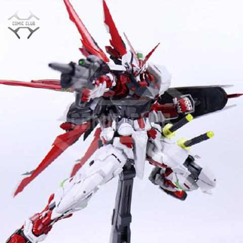 Nillson pg-figura de acción de Gundam seed Astray, COMIC CLUB en STOCK, marco rojo con mochila de ala, versión roja/verde, juguete de ensamblaje ► Foto 1/6