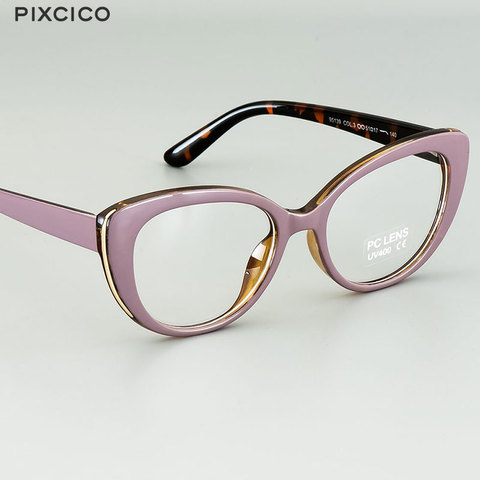 Pixcic-monturas para gafas de gato para mujer, lentes ópticas de moda para ordenador, 45677 ► Foto 1/6