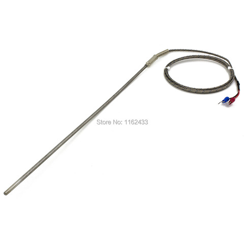 FTARP08 tipo K 1,5 m de metal de 300mm cable de sonda flexible Temperatura del termopar sensor de 3mm de diámetro 4mm WRNK-191 ► Foto 1/1