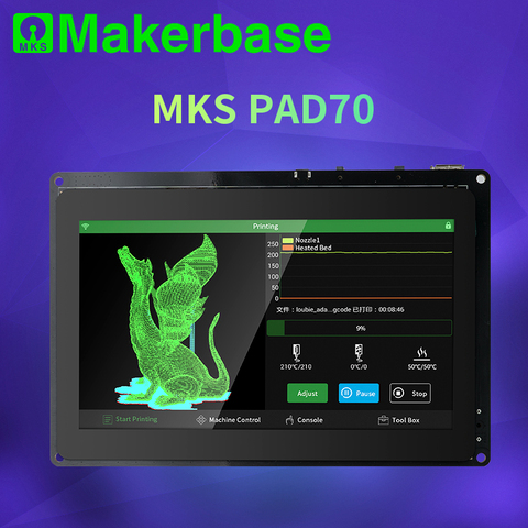 Makerbase-pantalla inteligente capacitiva MKS Pad7, 7,0 pulgadas, Android Pad, piezas de impresora 3D, visualizador de códigos gcode, impresión remota en línea slice ► Foto 1/3