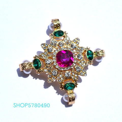 Joyas de religión elegante broche con Cruz mujeres perla de Pin broche Multi Color Iglesia prendas de vestir damas regalos FIN DE SEMANA Accesorios ► Foto 1/6