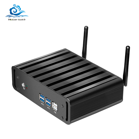 Mini PC Windows 10 DDR3L RAM Core i7 7500U i5 7200U i3 7100U 4K Mini computadora HTPC TV caja USB WIFI escritorio jugador pc ► Foto 1/6