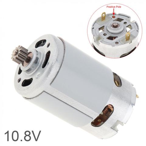 10,8/12/14/16, 8/18/21V DC Motor 1pc RS550 con dos velocidad 11 dientes y engranaje de alto par caja para taladro eléctrico/destornillador ► Foto 1/6