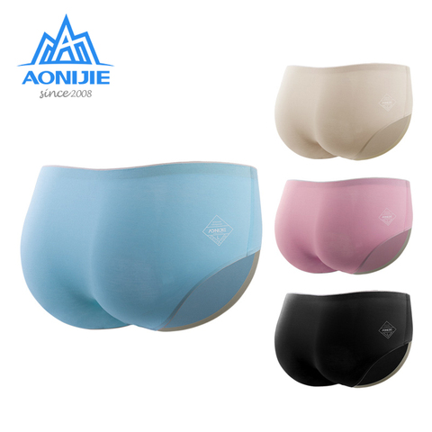 AONIJIE-Calzoncillos Bóxer de secado rápido para mujer, ropa interior, pantalones cortos, micromodal, para Fitness, 4 unidades ► Foto 1/6