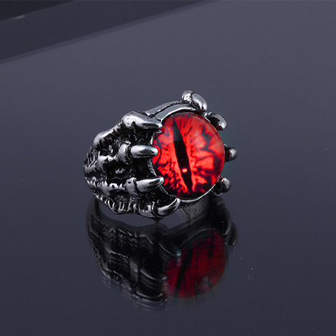 Anillo con diseño de ojo malvado para hombre y mujer, joyería masculina en 4 colores, estilo Punk, con personalidad, accesorios para Club nocturno ► Foto 1/5