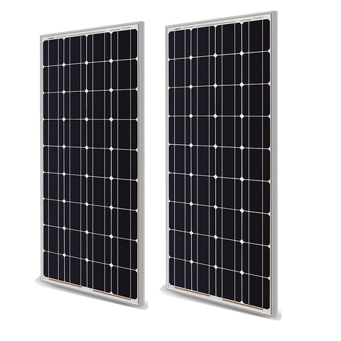 Panel Solar de vidrio templado sólido rígido, 1000w, 800w, 400W, 300w, 200W, 100w, célula monocristalina, Kit de sistema de cargador de batería de 12V y 24V ► Foto 1/6