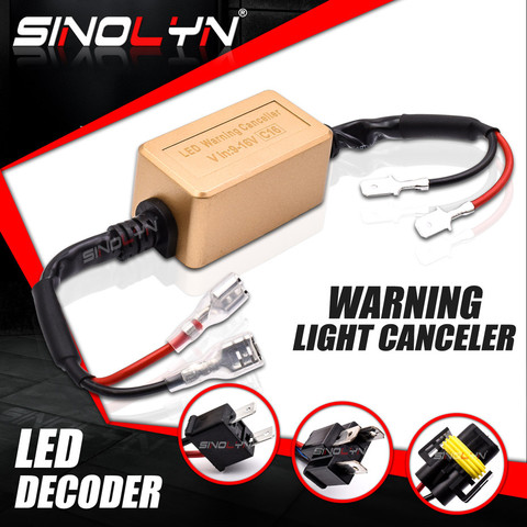 Sinolyn-descodificadores de advertencia H1, H4, H7, H11, D2, Bombilla LED para lámpara, Canbus, sin Error, para Bi LED/lente antiniebla, faro, 9V-16V ► Foto 1/5