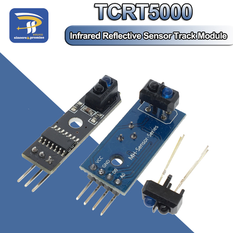 TCRT5000-Sensor reflectante infrarrojo IR, interruptor fotoeléctrico, línea de barrera, módulo de seguimiento para placa de triodo de diodo Arduino, 3,3 v ► Foto 1/6