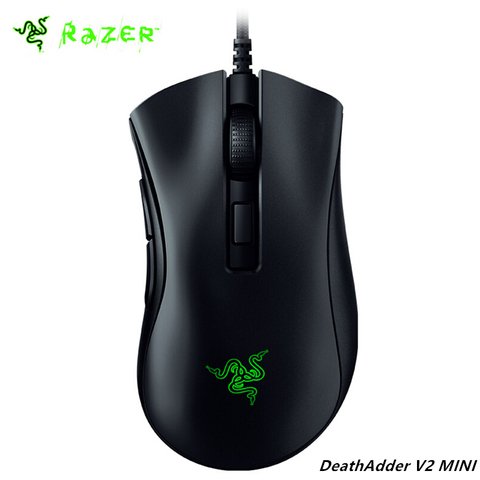 Razer-Miniratón de juegos por cable DeathAdder V2, Sensor óptico de 8500DPI, PAW3359, croma, RGB, 6 botones programables, ergonómico ► Foto 1/5