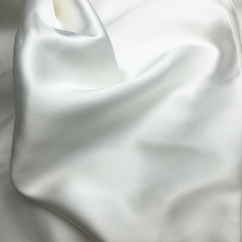 Suministros de costura DIY, 1 metro, seda de 100%, blanco natural, satén, bufanda blanca, accesorios para ropa, Charmeus ► Foto 1/6