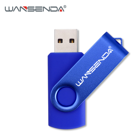 WANSENDA-unidad Flash USB de rotación Original, Pendrive de Metal de 128GB, 32GB, 8GB, 16GB, 64GB, 256GB ► Foto 1/6