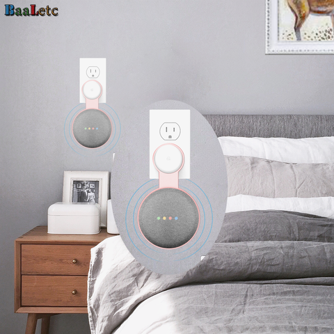 Soporte de montaje en pared para Asistente de voz y Audio, enchufe para dormitorio, baño, cocina, estudio, para Google Home ► Foto 1/6