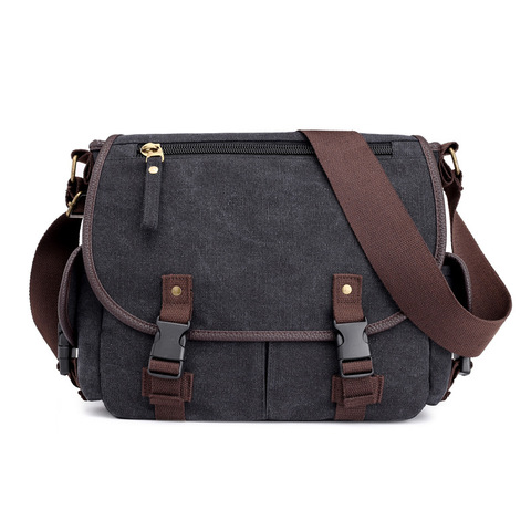 Hombres bolso de lona mensajero bolsa hombres de marea de la moda bolso casual de estilo coreano de la computadora portátil de ocio bolsa crossbody bolsas ► Foto 1/4