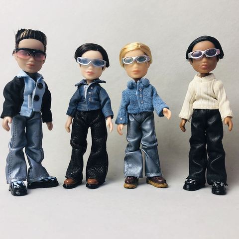 Mini muñeca con gafas para hombre, Original, de 12cm, 4 piezas ► Foto 1/6