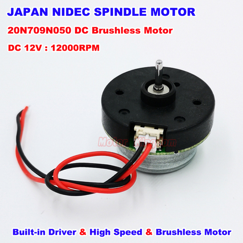 NIDEC-Mini Rotor exterior de alta velocidad, Motor sin escobillas con controlador, japonés, 20N DC 12V 12000RPM ► Foto 1/6