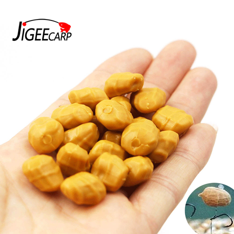 JIGEECARP 100 Uds Pesca de la carpa Pop Ups flotante blando Tiger Nut Artificial de cebos señuelos Terminal Tackle equipo señuelos ► Foto 1/6