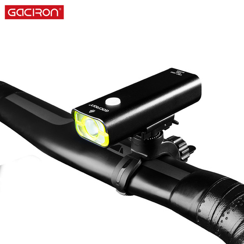 GACIRON-luces led impermeables para ciclismo, mini bicicleta recargable vía usb, 400 lúmenes, luz delantera, accesorios para bicicleta ► Foto 1/6