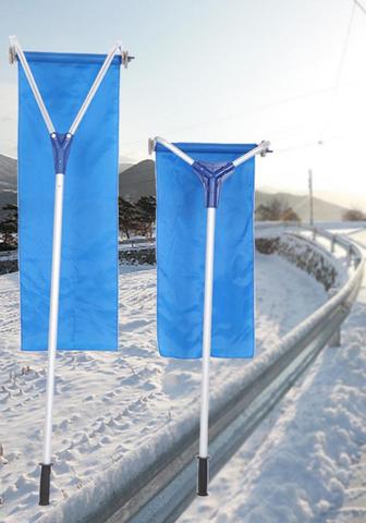 Rastrillo de nieve para techo, sistema de eliminación de nieve telescópico de 30 grados, de 193-640cm, varilla ajustable antideslizante, rastrillo de techo para la Eliminación de la nieve ► Foto 1/6