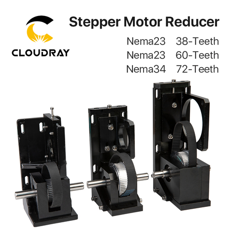 Cloudray-reductor de Motor paso a paso Nema23, 38 dientes/Nema23 60 dientes/Nema34 72 dientes para máquina de corte y grabado láser CO2 ► Foto 1/6
