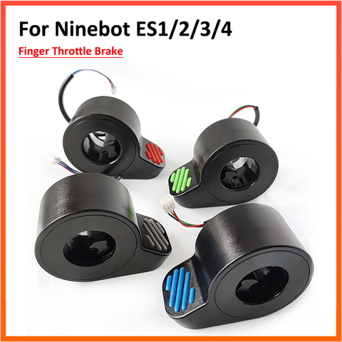 Mejora de Color rojo verde dedo botón Acelerador freno para Ninebot ES1/ES2/ES3/ES4 Scooter Eléctrico piezas de repuesto ► Foto 1/6