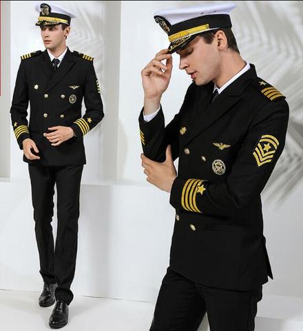 Uniforme de capitán militar para hombre, uniforme de la Marina de los Estados Unidos ► Foto 1/1