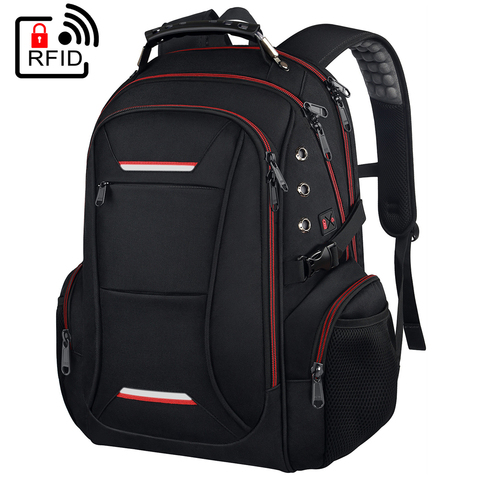 Mochilas de viaje multifuncionales para hombre y mujer, mochila para ordenador portátil, mochilas escolares para estudiantes de negocios y exteriores, mochila para ordenador TSA con USB ► Foto 1/6